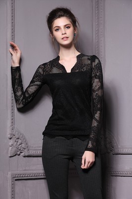 金衣國際 一站式歐洲站深圳精品女裝批發(fā)，秋冬打底衫與蕾絲衫領(lǐng)航時尚